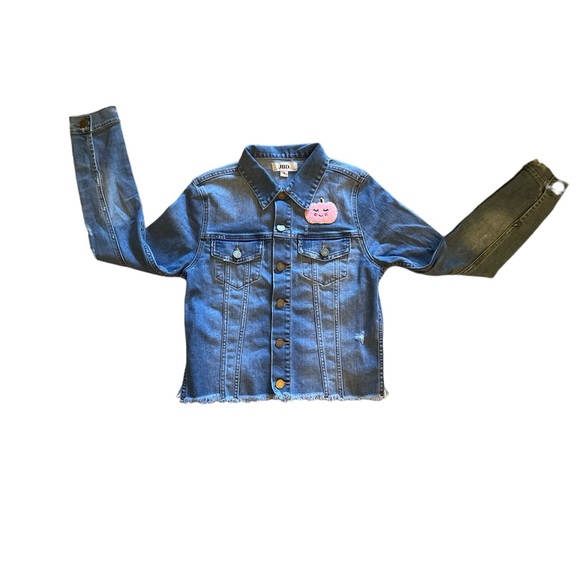 Girls Denim Halloween Jean Jacket Sz:S 11/12 - Picture 7 of 8
